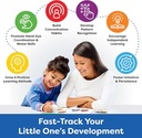 Montessori Preschool Busy Book for Toddlers Ages 3 and Up - Preassembled - Preschool Learning Activities Homeschool Montessori Toys