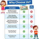 Montessori Preschool Busy Book for Toddlers Ages 3 and Up - Preassembled - Preschool Learning Activities Homeschool Montessori Toys