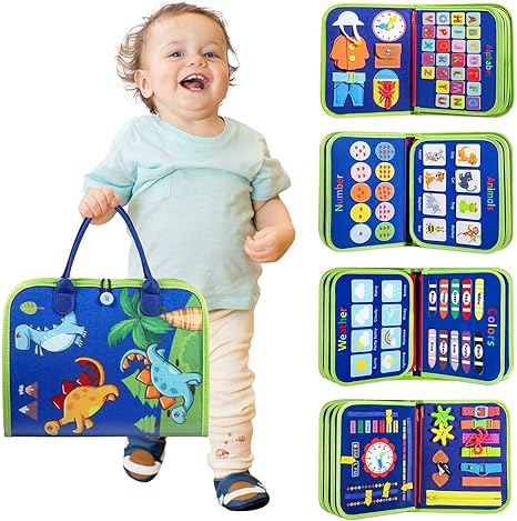 Toddler Busy Board - Montessori Toys for Toddler Boy Birthday Gift