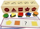 Dailyfunn Montessori Toys Color&Shape Sorting Learning Matching Box for Baby Toddlers