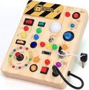 HarVow Busy Board with LED Light Switches