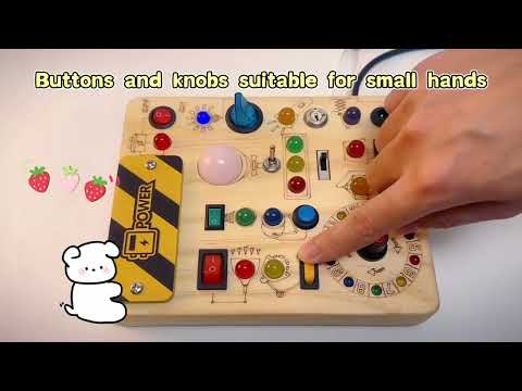 HarVow Busy Board with LED Light Switches