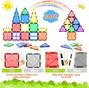 Magnetic Tiles Kids Toys STEM Magnet Toy for Toddler Magnetic Blocks Building Preschool Learning Sensory Montessori Toys 