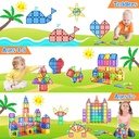 Magnetic Tiles Kids Toys STEM Magnet Toy for Toddler Magnetic Blocks Building Preschool Learning Sensory Montessori Toys 