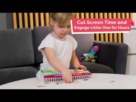 Montessori Preschool Busy Book for Toddlers Ages 3 and Up - Preassembled - Preschool Learning Activities Homeschool Montessori Toys